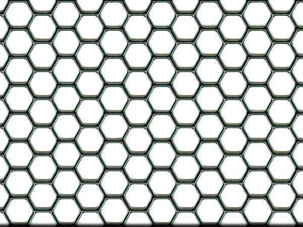 Hexagonal Perforated Stainless Sheet